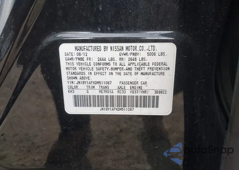 2013 Infiniti M37 из США, поврежденный, VIN JN1BY1APXDM511087